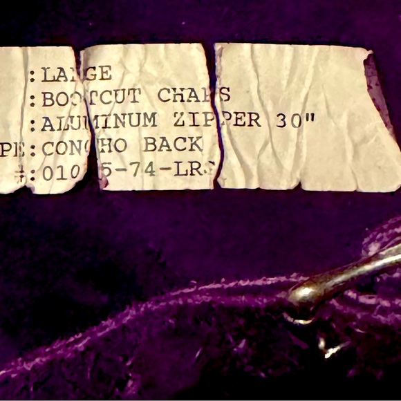 Whitman women’s chaps. Have only worn to a few horse shows. Veryy good quality! - Picture 4 of 6